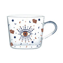 GobekUsa 500ml Glass Mug with Handle and Scale for Breakfast Milk at Home or Office