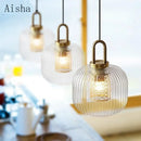 GobekUsa Clear Glass Pendant Lamp: Modern Designer Lighting for Bar, Restaurant, Bedroom, Aisle & more