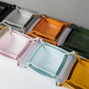 GobekUsa Leather Desktop Organizer Tray: Home/Office Cosmetics, Jewelry, Key Storage Holder
