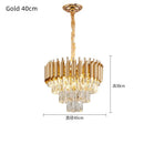 GobekUsa Crystal LED Pendant Chandelier for Modern Living Spaces