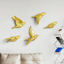GobekUsa 3D Bird Resin Statue Wall Decor for Children's Room - Animal Figurine Ornament