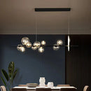 GobekUsa Clear Glass Bubble Chandelier LED Hanglamp G9 Loft Deco Lighting