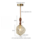 GobekUsa Cracked Glass LED Pendant Light for Cafe Bar Kitchen Living Room