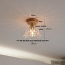 GobekUsa Blue Hollow-out Ceramic LED Ceiling Lamp