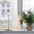 GobekUsa Clear Glass Table Lamp – Luxury Desk Light for Home Decor & Study