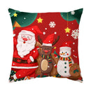 GobekUsa Christmas Sofa Pillow Cover Home Decor Throw Pillowcase Santa Claus Printed