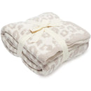 GobekUsa Leopard Print Knitted Fleece Blanket: Super Soft & Lightweight for Sofa Nap