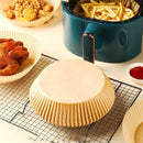GobekUsa Air Fryer Paper Liner: Non-Stick Round Baking Mat, 50PCS