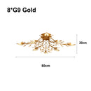 GobekUsa Crystal Ceiling Chandelier for Living Room Bedroom Kitchen Indoor LED Lighting