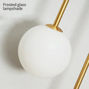 GobekUsa Glass Ball LED Wall Lamp: Modern Round Gold Iron Light for Bedroom, Living Room