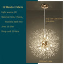 GobekUsa Dandelion Art Crystal Chandelier: Nordic Modern Luxury for Living Room & Restaurant