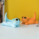 GobekUsa Cute Glasses Cat Ashtray Smoking Accessories Cartoon Animal Shape Gifts Semi-Branded