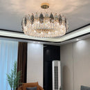 GobekUsa Crystal Chandelier: Luxury Modern Lighting for Living Room, Bedroom, Kitchen