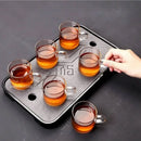 GobekUsa 2PC 120ml Glass Handle Coffee Cup Tea Mug Set for Milk Beer Juice