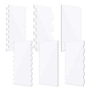 GobekUsa Cake Cream Scrapers: Saw Tooth Smoother Contour Pastry Dessert Baking Tools