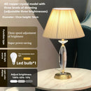 GobekUsa Crystal Floor Lamp - European Retro Style for Living Room, Bedroom, or Home Decoration
