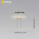 GobekUsa Adjustable LED Pendant Light in Black/Gold for Office Dining Living Room