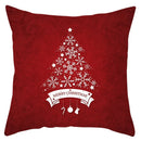 GobekUsa Christmas Santa Claus Snowflake Pillow Cover 18x18inch