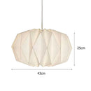 Nordic White Origami Paper Pendant Lamp Shade