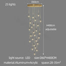 GobekUsa Elegant Crystal Chandelier for Duplex Villa, Restaurant, and Living Room