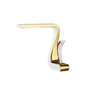 GobekUsa Gold Basin Faucet: Modern Brass Bathroom Mixer Tap for Hot/Cold Water