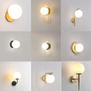 GobekUsa Glass Ball LED Wall Lamp for Bedroom Living Room Indoor Lighting