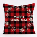 GobekUsa Christmas Linen Cushion Cover 45x45cm Sofa Home Party Decor
