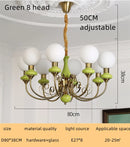 GobekUsa Cream Style LED Chandelier for Bedroom, Living Room, Dining Room