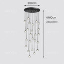 Black Water Drop Acrylic LED Pendant Light