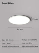 GobekUsa LED Ceiling Light: Nordic Style Ultra Thin Square Lamp for Living Room and Bedroom
