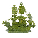 GobekUsa Jade Dragon Boat Ornament - 38cm Luxury Collectible and Gift-Worthy Living Room Decor