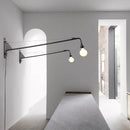 GobekUsa Industrial Pipe Swing Arm Wall Lamp for Loft Kitchen Decor