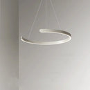GobekUsa Black LED Chandelier Pendant Light for Foyer Stairs Bar, Minimalist Indoor Hanging Lamp