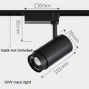 GobekUsa Adjustable Focus Industrial Black Track Spotlights