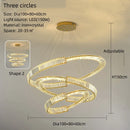 GobekUsa Crystal LED Pendant Chandelier for Home Decor & Hospitality