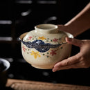 GobekUsa Japanese Style Ramen Bowl with Lid | Ceramic Noodle Bowl for Soup, Rice, Porridge