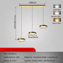GobekUsa Circular Dining Pendant Chandelier LED Light for Kitchen, Living Room & Bedroom