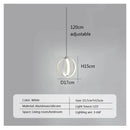 GobekUsa LED Bedside Pendant Light Modern Decor Chandelier for Bedroom Living Room