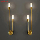 GobekUsa LED Gold Candlestick Wall Light for Indoor Decor and Ambiance
