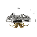 GobekUsa High-Leg Iceberg Tray Desktop Organizer Decor Ashtray Candy Plate