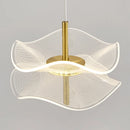 GobekUsa Lotus Leaf Pendant Lights: LED Art Chandelier for Restaurant and Bedroom