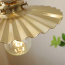 GobekUsa Copper Walnut LED Pendant Lights, Modern Hanging Lamp for Hallway, Bedroom, Dining Room