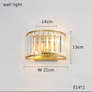 GobekUsa Gold Crystal Ceiling Lights LED Minimalist Luxury Lighting - Stainless Steel Crystal Luminaires