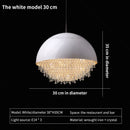 GobekUsa Crystal Chandelier: Nordic Luxury Lighting for Living Room, Bedroom, and Dining Area