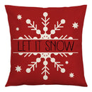 GobekUsa Christmas Linen Cushion Cover 45x45cm Sofa Home Party Decor