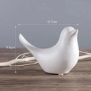 GobekUsa Bird Figurine Set Nordic Ceramic Black White Table Sculptural Ornament
