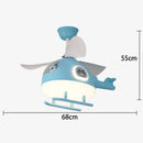 GobekUsa Ceiling Fan Lights with LED, Modern Indoor Lighting for Kids' Bedroom & Dining Room