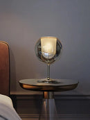 GobekUsa Gold Chrome Glass Table Decor Lamp for Luxury Living Room, Villa, Store, Cafe