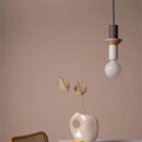 GobekUsa LED Wooden Pendant Light: Nordic Design, Kawaii Bedroom Decor Fixture