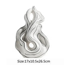 GobekUsa Ceramic Curl Sculpture Decor Modern Porcelain Figurine Room Decoration